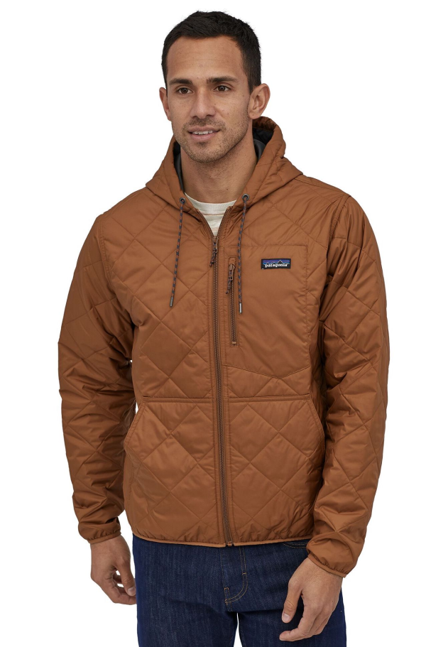 Patagonia Diamond Quilted Bomber Hoody 27610 EWBN Model Patagonia Diamond Quilted Bomber Hoody 27610 EWBN Model